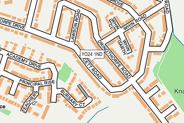 YO24 1ND map - OS OpenMap – Local (Ordnance Survey)
