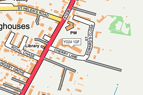 YO24 1QF map - OS OpenMap – Local (Ordnance Survey)