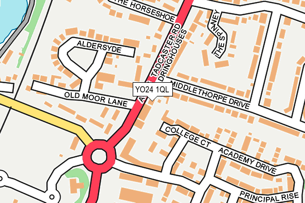 YO24 1QL map - OS OpenMap – Local (Ordnance Survey)