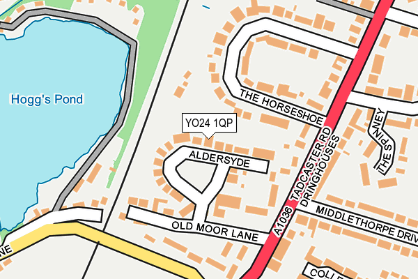 YO24 1QP map - OS OpenMap – Local (Ordnance Survey)