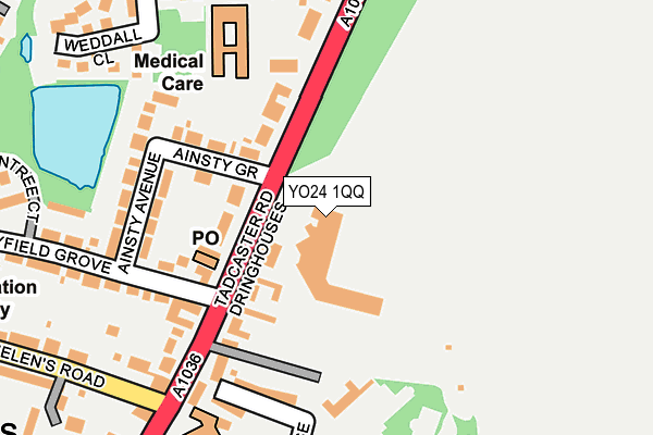 YO24 1QQ map - OS OpenMap – Local (Ordnance Survey)