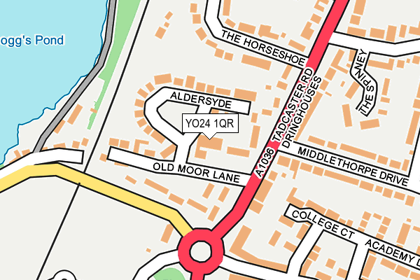 YO24 1QR map - OS OpenMap – Local (Ordnance Survey)