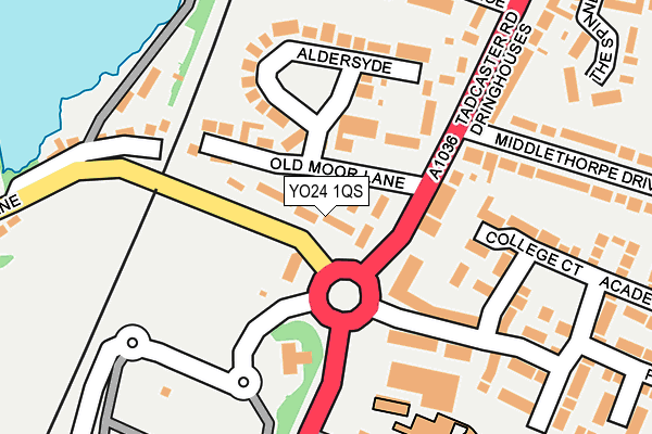 YO24 1QS map - OS OpenMap – Local (Ordnance Survey)