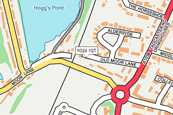YO24 1QT map - OS OpenMap – Local (Ordnance Survey)