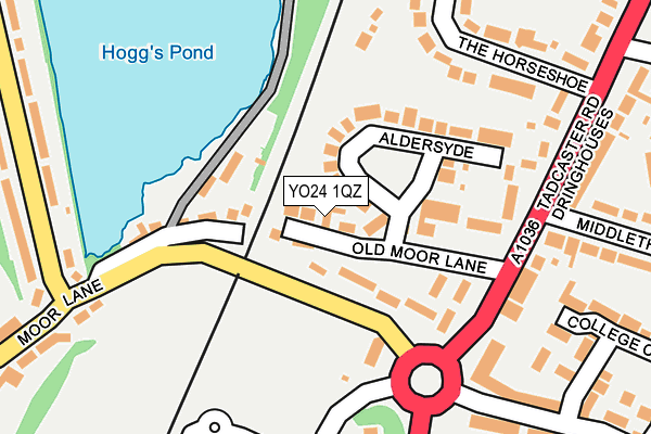 YO24 1QZ map - OS OpenMap – Local (Ordnance Survey)