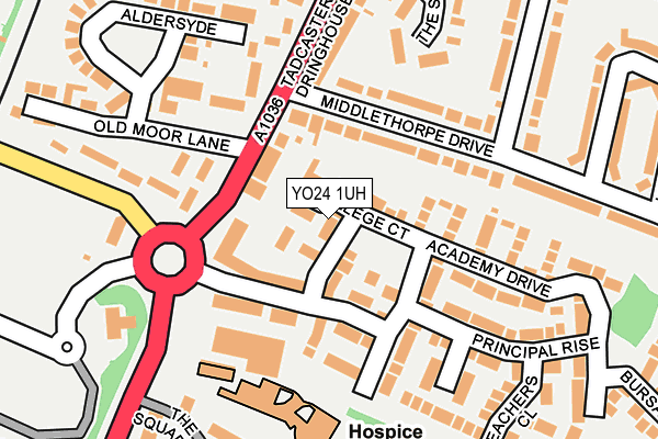 YO24 1UH map - OS OpenMap – Local (Ordnance Survey)