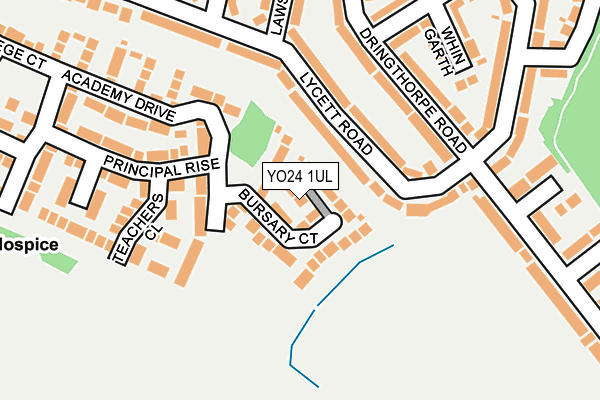 YO24 1UL map - OS OpenMap – Local (Ordnance Survey)