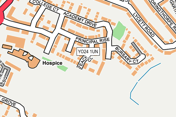 YO24 1UN map - OS OpenMap – Local (Ordnance Survey)