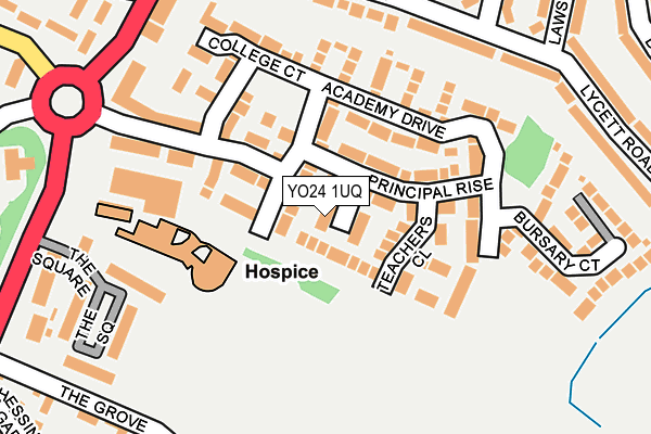 YO24 1UQ map - OS OpenMap – Local (Ordnance Survey)