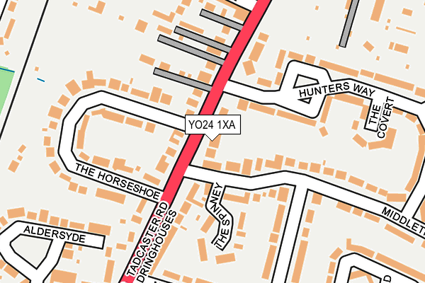 YO24 1XA map - OS OpenMap – Local (Ordnance Survey)