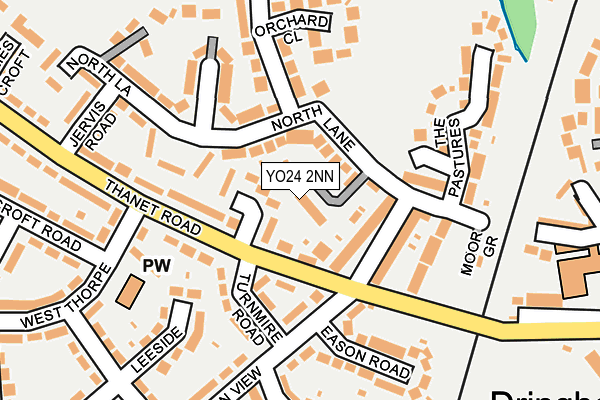YO24 2NN map - OS OpenMap – Local (Ordnance Survey)