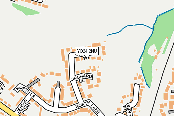 YO24 2NU map - OS OpenMap – Local (Ordnance Survey)