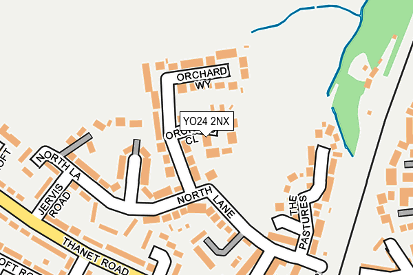 YO24 2NX map - OS OpenMap – Local (Ordnance Survey)