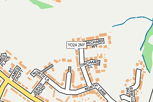 YO24 2NY map - OS OpenMap – Local (Ordnance Survey)