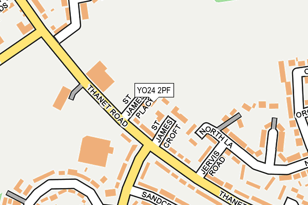 YO24 2PF map - OS OpenMap – Local (Ordnance Survey)