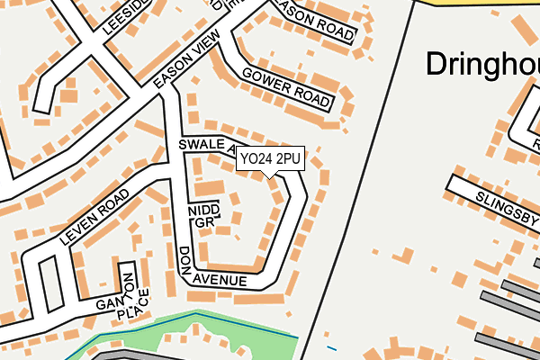 YO24 2PU map - OS OpenMap – Local (Ordnance Survey)