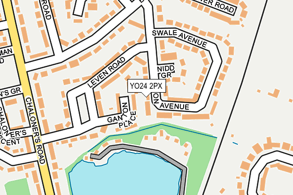 YO24 2PX map - OS OpenMap – Local (Ordnance Survey)