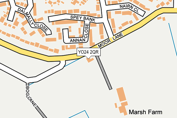 YO24 2QR map - OS OpenMap – Local (Ordnance Survey)