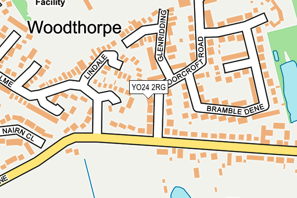 YO24 2RG map - OS OpenMap – Local (Ordnance Survey)