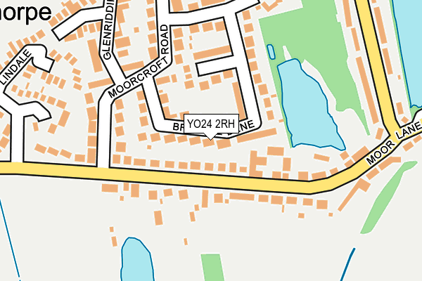 YO24 2RH map - OS OpenMap – Local (Ordnance Survey)