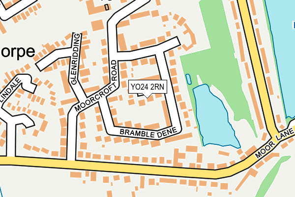 YO24 2RN map - OS OpenMap – Local (Ordnance Survey)