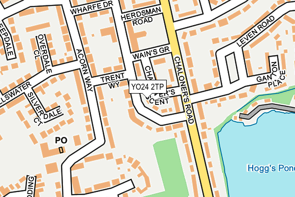 YO24 2TP map - OS OpenMap – Local (Ordnance Survey)