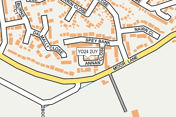 YO24 2UY map - OS OpenMap – Local (Ordnance Survey)