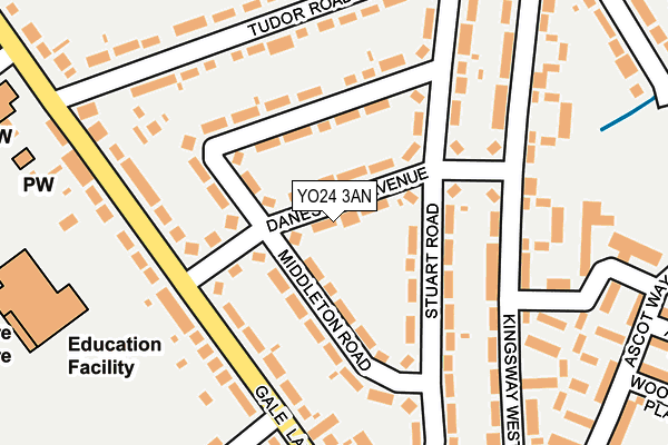YO24 3AN map - OS OpenMap – Local (Ordnance Survey)