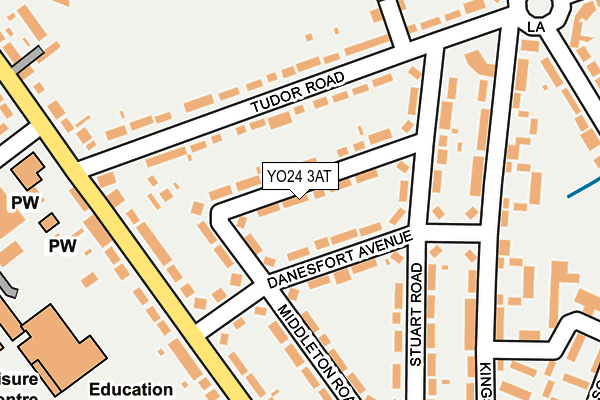 YO24 3AT map - OS OpenMap – Local (Ordnance Survey)