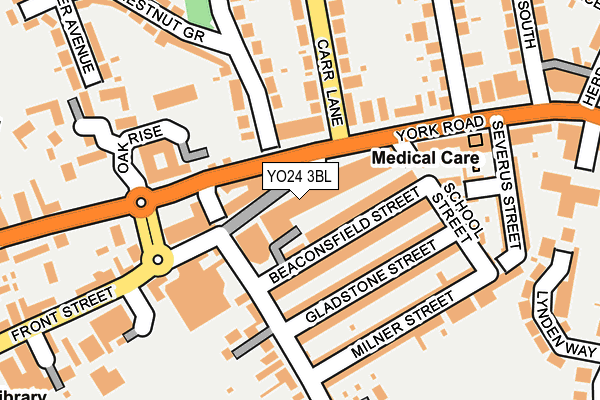 YO24 3BL map - OS OpenMap – Local (Ordnance Survey)