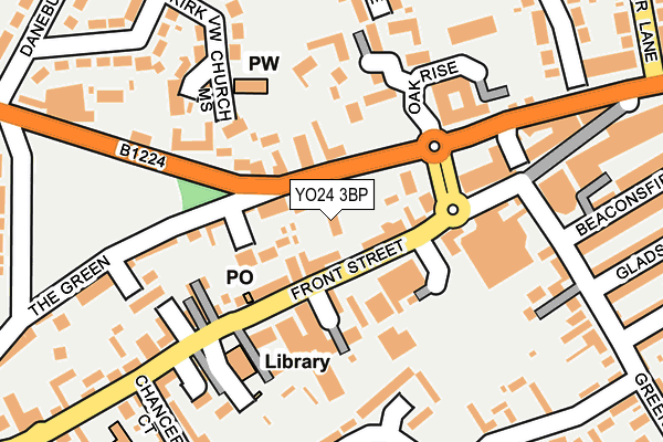 YO24 3BP map - OS OpenMap – Local (Ordnance Survey)