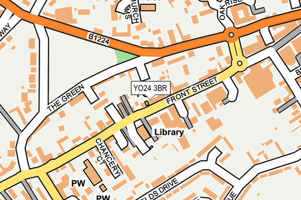 YO24 3BR map - OS OpenMap – Local (Ordnance Survey)