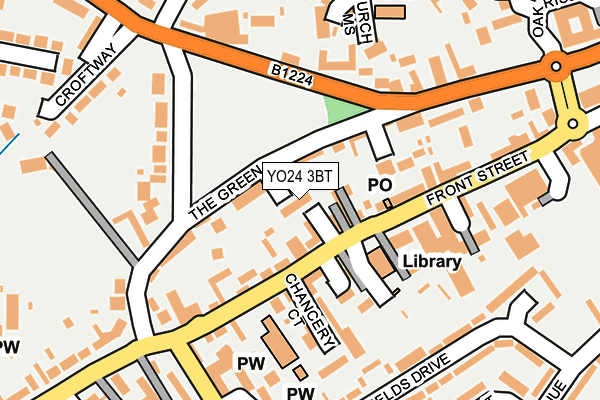 YO24 3BT map - OS OpenMap – Local (Ordnance Survey)