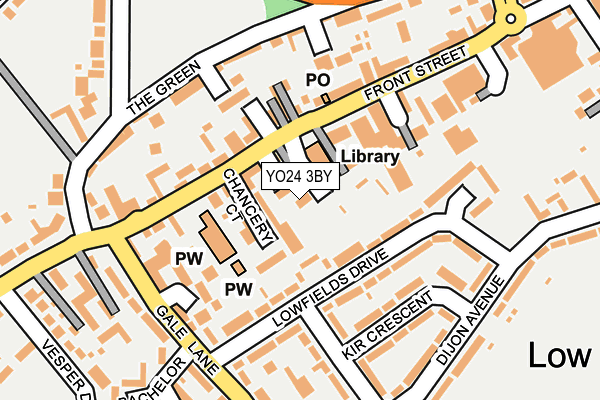 YO24 3BY map - OS OpenMap – Local (Ordnance Survey)