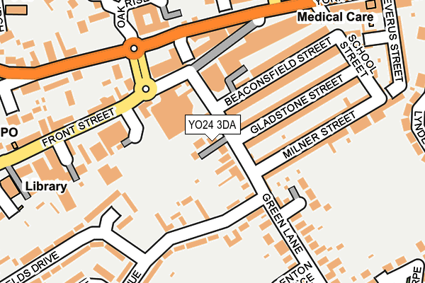 YO24 3DA map - OS OpenMap – Local (Ordnance Survey)
