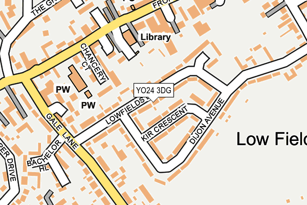 YO24 3DG map - OS OpenMap – Local (Ordnance Survey)