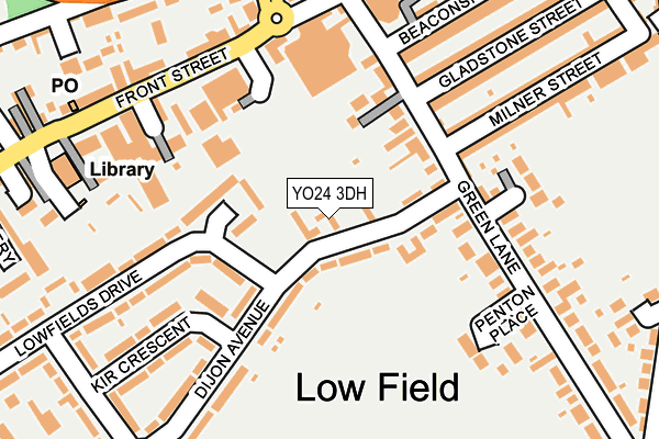 YO24 3DH map - OS OpenMap – Local (Ordnance Survey)