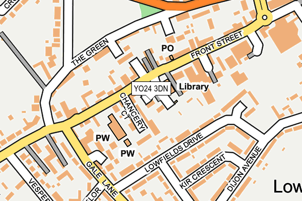 YO24 3DN map - OS OpenMap – Local (Ordnance Survey)