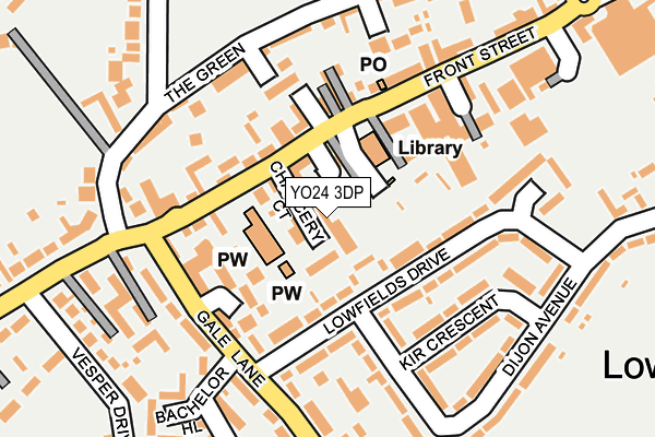 YO24 3DP map - OS OpenMap – Local (Ordnance Survey)