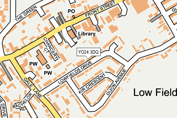 YO24 3DQ map - OS OpenMap – Local (Ordnance Survey)