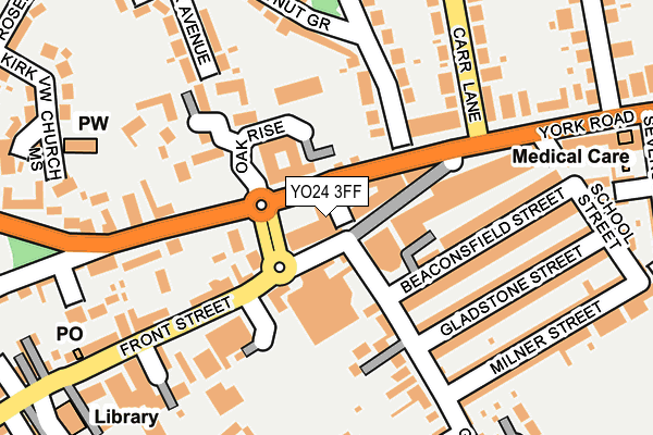 YO24 3FF map - OS OpenMap – Local (Ordnance Survey)