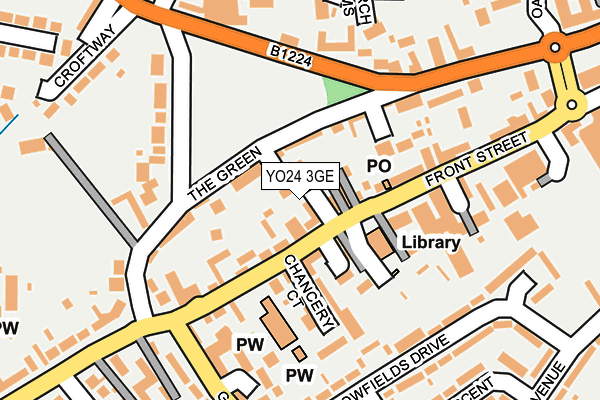 YO24 3GE map - OS OpenMap – Local (Ordnance Survey)