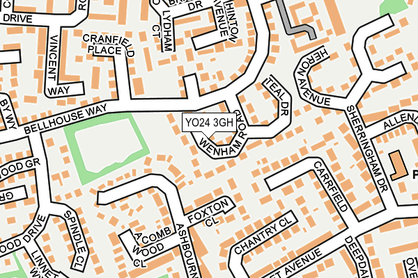 YO24 3GH map - OS OpenMap – Local (Ordnance Survey)