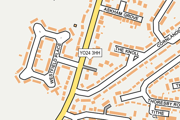 YO24 3HH map - OS OpenMap – Local (Ordnance Survey)
