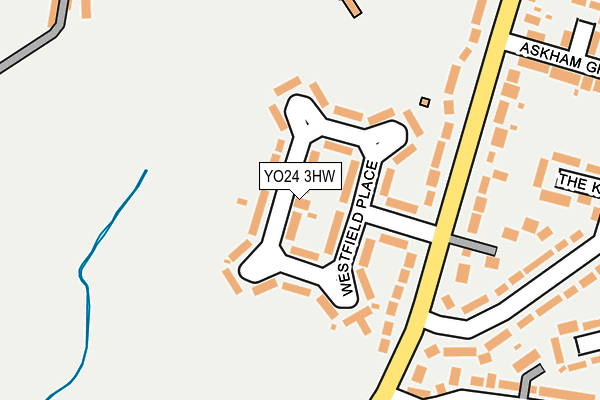 YO24 3HW map - OS OpenMap – Local (Ordnance Survey)