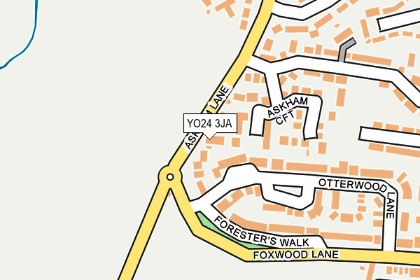 YO24 3JA map - OS OpenMap – Local (Ordnance Survey)
