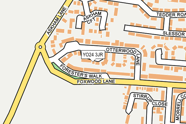 YO24 3JR map - OS OpenMap – Local (Ordnance Survey)