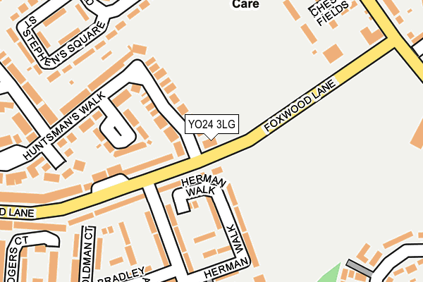 YO24 3LG map - OS OpenMap – Local (Ordnance Survey)