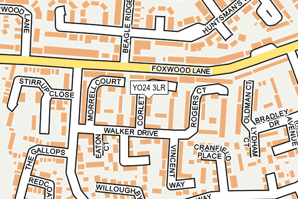 YO24 3LR map - OS OpenMap – Local (Ordnance Survey)