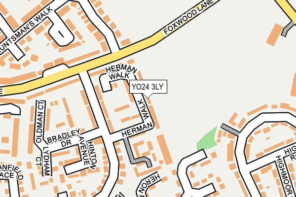 YO24 3LY map - OS OpenMap – Local (Ordnance Survey)